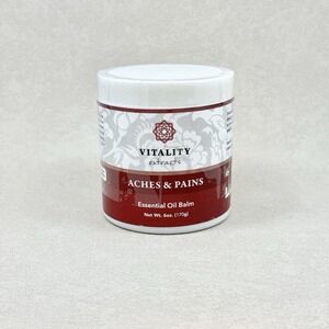 Vitality Extracts ACHES & PAIN Balm Sealed New Jar Essential Oil Balm 6oz